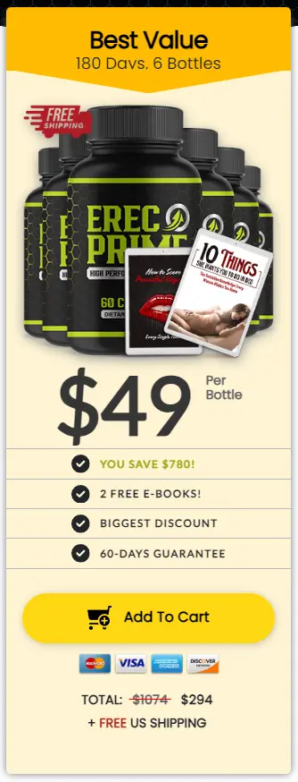 erecprime 6 bottles Order best Value 180 days 2 free ebooks 60 days guarantee